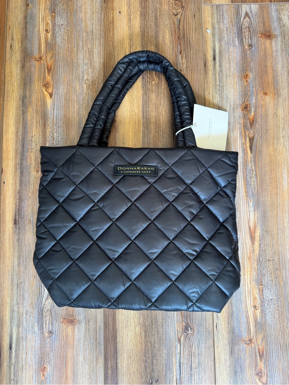 3/$15. Donna Karan Black Quilted Padded Tote